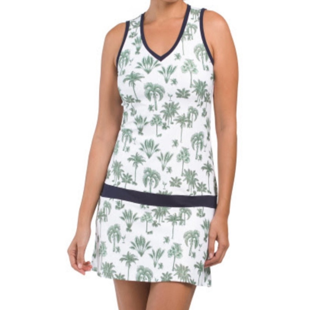 Smith and Quinn Palm Tree Print Sleeveless Dress
